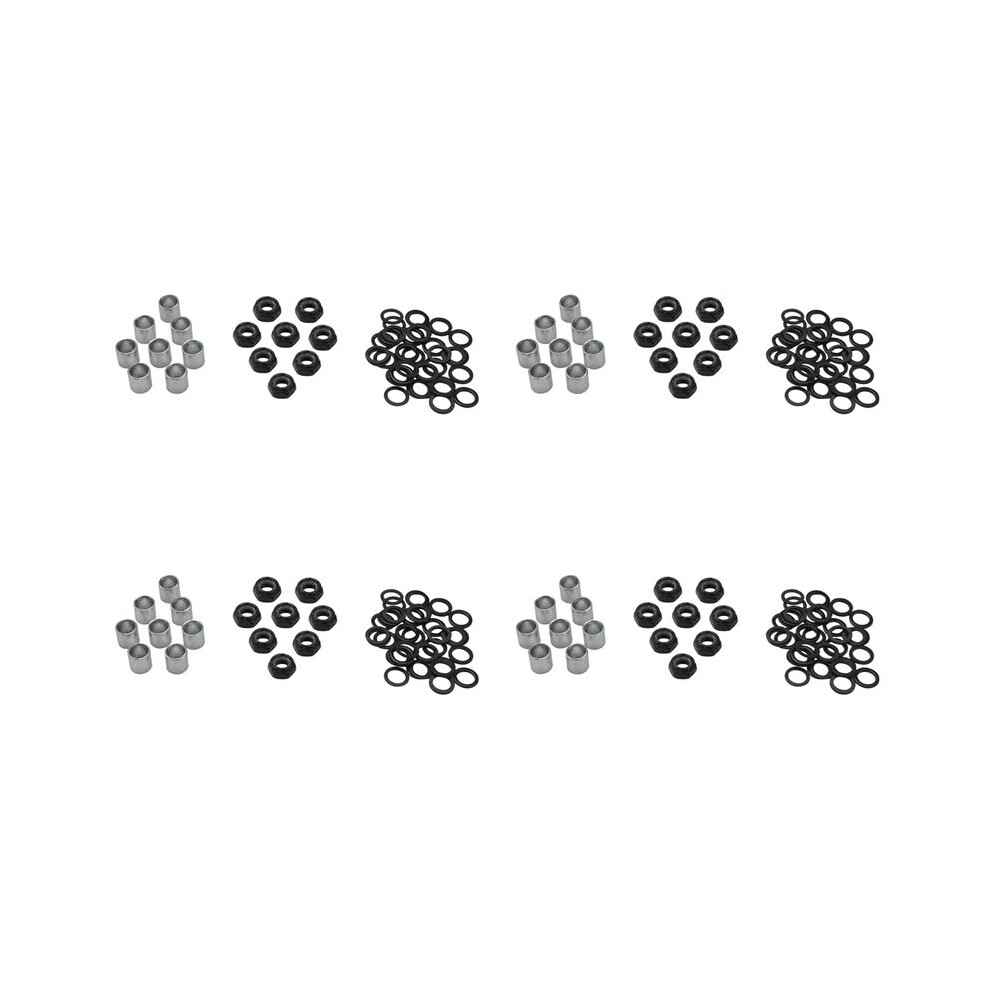 224 Pieces Skateboard Truck Hardware Kit Includes Spacers, Axle Nuts And Speed Rings For Skateboard And Longboard 6032646111578