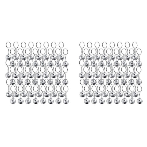 96Pcs Set Disco  Keychain Mirror Keyring Reflective  Key Chain Pendant