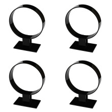 4X Akryl PannbandshåLlare, HåRaccessoarer, Pannband Display Stand, SmyckeshåLlare Svart