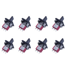 8X AC 250 V / 3A 125 V / 5 A Momentan-SPDT 3 Positionen Kippschalter T80-R