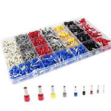 Kit de Conectores de Virola de Alambre de 1400 Piezas, Calibre 22-8, Terminales de Virola de Cobre de Primera Calidad, Conectores de Extremo de Cable
