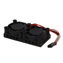 2X pour Raspberry Pi 4 Modèle B Double Ventilateur avec Dissipateur de Chaleur Ultime Double Ventilateurs de Refroidissement Refroidisseur pour