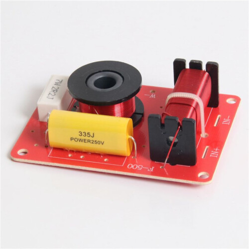 6X 130W Speaker Crossover 2 Way High-Low 8 Ohm Frequency Divider for 6 Inch Speaker 1