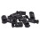 Diameter 8 mm Hole, Cord Cord Stopper Laces Snap Hook, Black, 30 Pcs 2