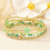 Geometric Crucifix and Circle Beaded Bracelet Handmade-EEE 7