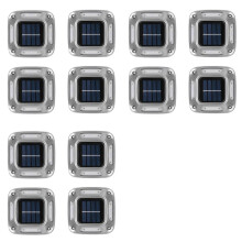 12 Lampes Solaires à 8 LED pour , Lumière Chaude, Éclairage D'Extérieur pour Jardin, Cour, Allée, Marqueur.