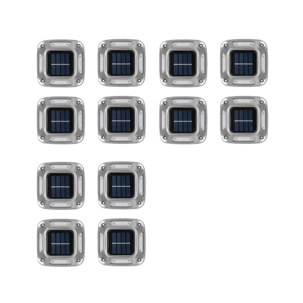Semoic Light 12Pcs 8 Leds Solar Ground Solar Warm Solar Garden Lamp Outdoor Courtyard Driveway