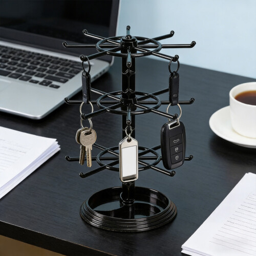 Rotating Jewelry Display Stand Multilayer Organizers ABS-Clear 1
