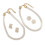 Boucles d'oreilles et colliers en perles d'imitation, Design-B 2