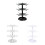 Multifunctional ABS Construction Jewelry Storage Rack-Clear 3