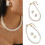Boucles d'oreilles et colliers en perles d'imitation, Design-B 3