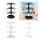 Rotating Jewelry Display Stand Multilayer Organizers ABS-Clear 4