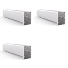 3X Tuya Zigbee  Curtain Motor Elektrischer Vorhangöffner Super Silent für Vorhangschiene Fernbedienung für Alexa EU-Stecker