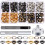 Set di 200 occhielli Kit di attrezzi per occhielli Set di pinze per occhielli Strumento per occhielli Occhielli per teloni Occhielli da 6 mm 2