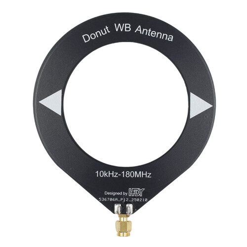 3X 10kHz-180MHz  Loop Antenna All Band Coverage Ring Donut Antenna Supports Shortwave/Medium Wave SDR Black 1
