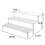 4X Acrylic Lifting Display Stand 3-Layer Perfume Tissue Display Stand Character Model Display Stand Dessert Rack 4