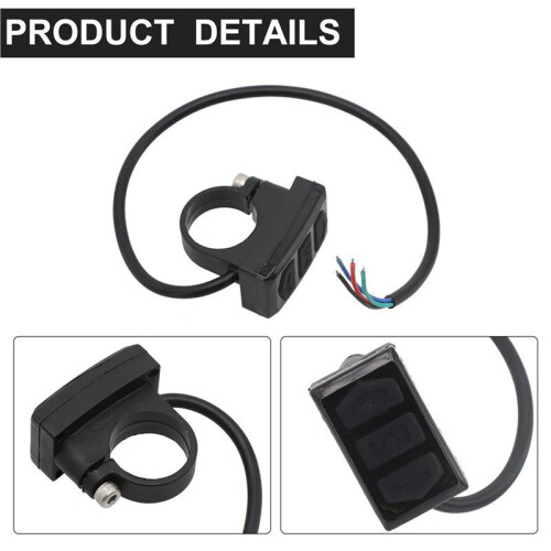 3X Electric Bicycle  Control Button Handlebar Mount Split Meter Switches Button for LCD Meter E-Bike Accessories