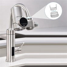 2X Faucet Water Filter for Sink-LED Display Water Purifier for Faucet,Faucet Mount Tap Water Filtration System