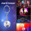 96Pcs Set Disco  Keychain Mirror Keyring Reflective  Key Chain Pendant 3