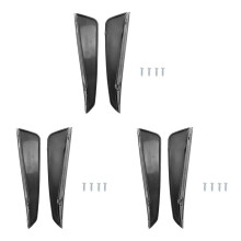 6Pcs Front BUmper Side Air Splitter Spoiler Schwarz für W176 A180 A200 A220 A250 Amg A45 A Klasse 2016-2018