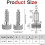 8Pcs Handle Quick Release Pins,Quick Release Lock Pin, Retractable Spring Plunger, M6 Lockout Kit for Rolling Tool Box 7