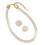 Boucles d'oreilles et colliers en perles d'imitation, Design-B 1
