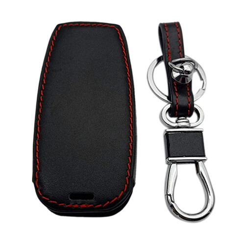 Leather Car Key Case 8 Button  Keyless Entry Remote Control Protector Cover for   G80 GV80 2019-2021