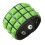 Minimalist Punk Bracelet Square Stud Design Soft PU-Green 1