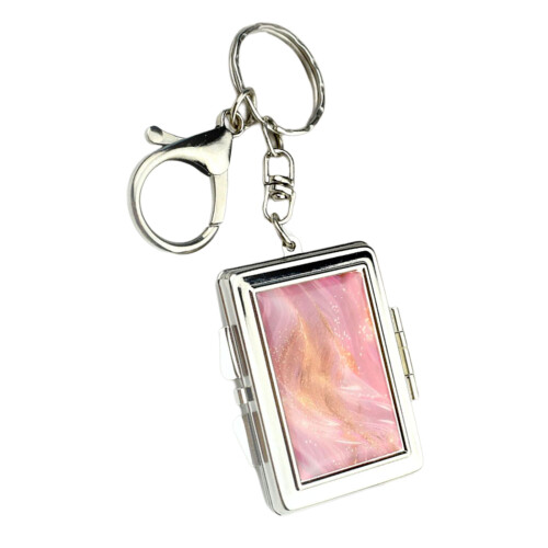 Mini porte-clés miroir facile à transporter, accessoire-B