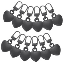 Zipper Pull Replacement Kit 12 Pack for Luggage and Bags, Durable Alloy Sliders, Tool
