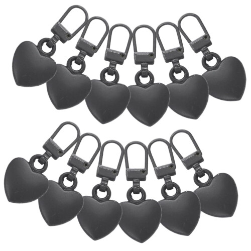 Zipper Pull Replacement Kit 12 Pack for Luggage and Bags, Durable Alloy Sliders, Tool