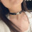 Versatile Leather Heart Necklace Featuring Rhinestones-Rose Red 7