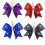 Set of 10Pcs Creative Gift Bows Keyring Decorated-Purple 2