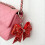 Set of 10Pcs Creative Gift Bows Keyring Decorated-Purple 3