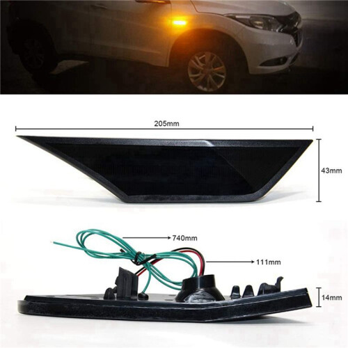 4x Car Sidemarker Lamps Front Side  Light Kit Turn Signal Light for   2016-2020 1
