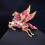 Broche Pegasus exquise décorée de cristaux brillants-Violet 6