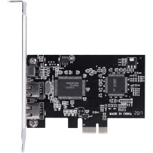 2X PCI-E PCI Express FireWire Card, IEEE 1394 Controller Card with Firewire Cable, for Video, Audio Transmission,Etc