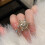 Sparkling Snowflake Design Ring with Zircon-  silver 5