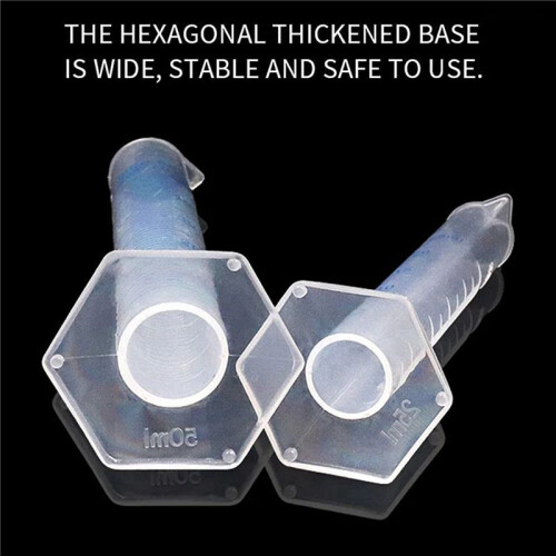 4X Measuring Cylinder Plastic Graduated Tube Tool for Lab(100Ml) 2
