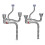 Flexible Kitchen Sink Drain Set Double 110mm Tall Low Cup-B 3
