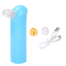Smart Electric Ear Dryer with Warm Wind and Temperature Control for Swimmers and Bath Use Blue