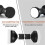 Adjustable Threaded Bed Frame Anti-Shake Tool for Bed,Headboard Stoppers,Prevent Loosening Anti-Shake Fixer(4Pcs Black ) 6
