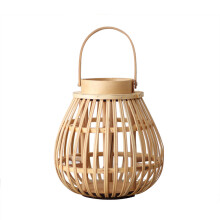 Lanterna Pendurada em Bambu Tecido CastiçAl Decorativo CastiçAl DecoraçãO de Jardim Natural Oco CastiçAis CastiçAis -S