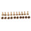 30x Arc Solid Brass Button Stud Screw Nail Screw Back Leather Rivet Belt 12mm 1