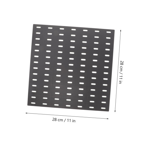 Pegboard Wall Organizer NoDrill Installation Black Plastic Panel for Tools and Accessories Storage 2