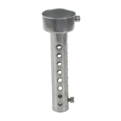 4X Silver Motorcycle Exhaust Can Muffler Insert Baffle DB Killer Silencer 45mm X 140mm 1