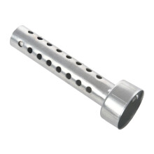 4X Silver Motorcycle Exhaust Can Muffler Insert Baffle DB Killer Silencer 45mm X 140mm