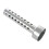4X Silver Motorcycle Exhaust Can Muffler Insert Baffle DB Killer Silencer 45mm X 140mm 4