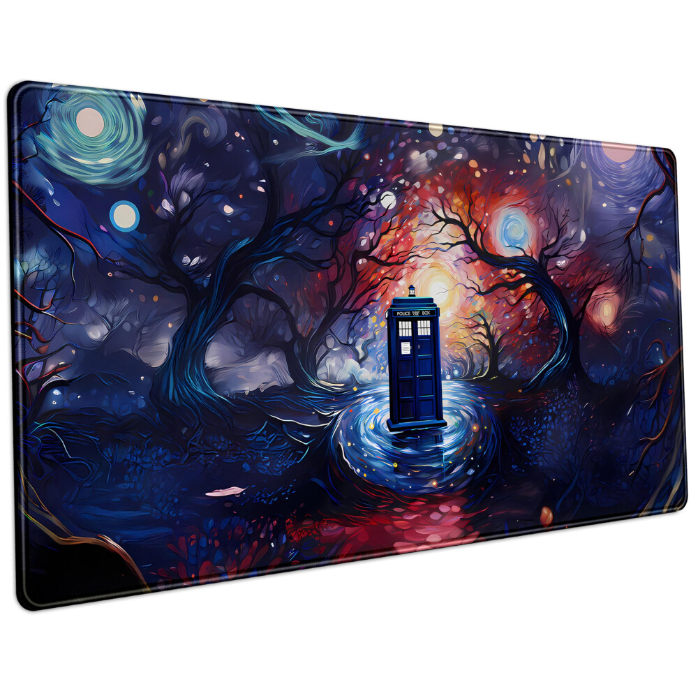 Abstract Art Tree Large Gaming Mouse Pad 31.5X15.7in Nonslip Extended Desk Mat With Stitched Edges Waterproof Surface 9771547604846