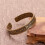 Buddhist Sutra Engraved Copper Bracelet Retro Design-Polished 7